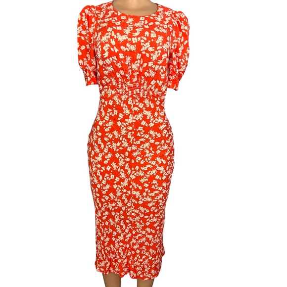 ASOS Design Midi Tea Dress in Floral Print - Picture 2 of 9